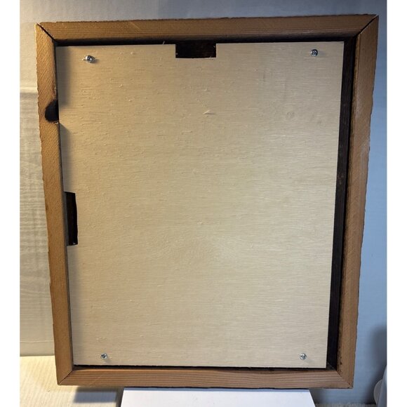 Peggys Cove Lighthouse Print In Rustic Wood Frame Signed Neil Depew 15 x 12.5" - Picture 8 of 10